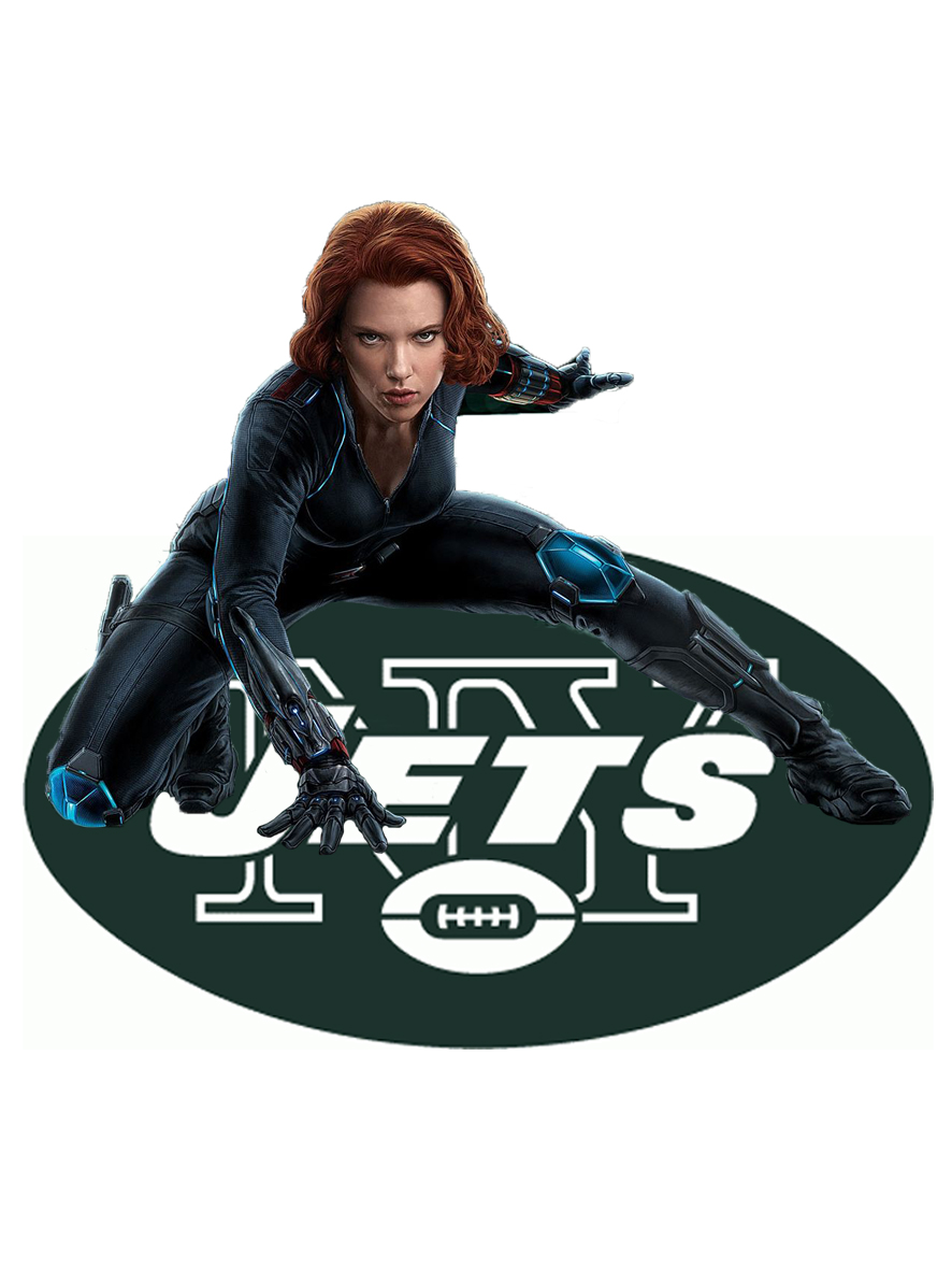 New York Jets Black Widow Logo vinyl decal